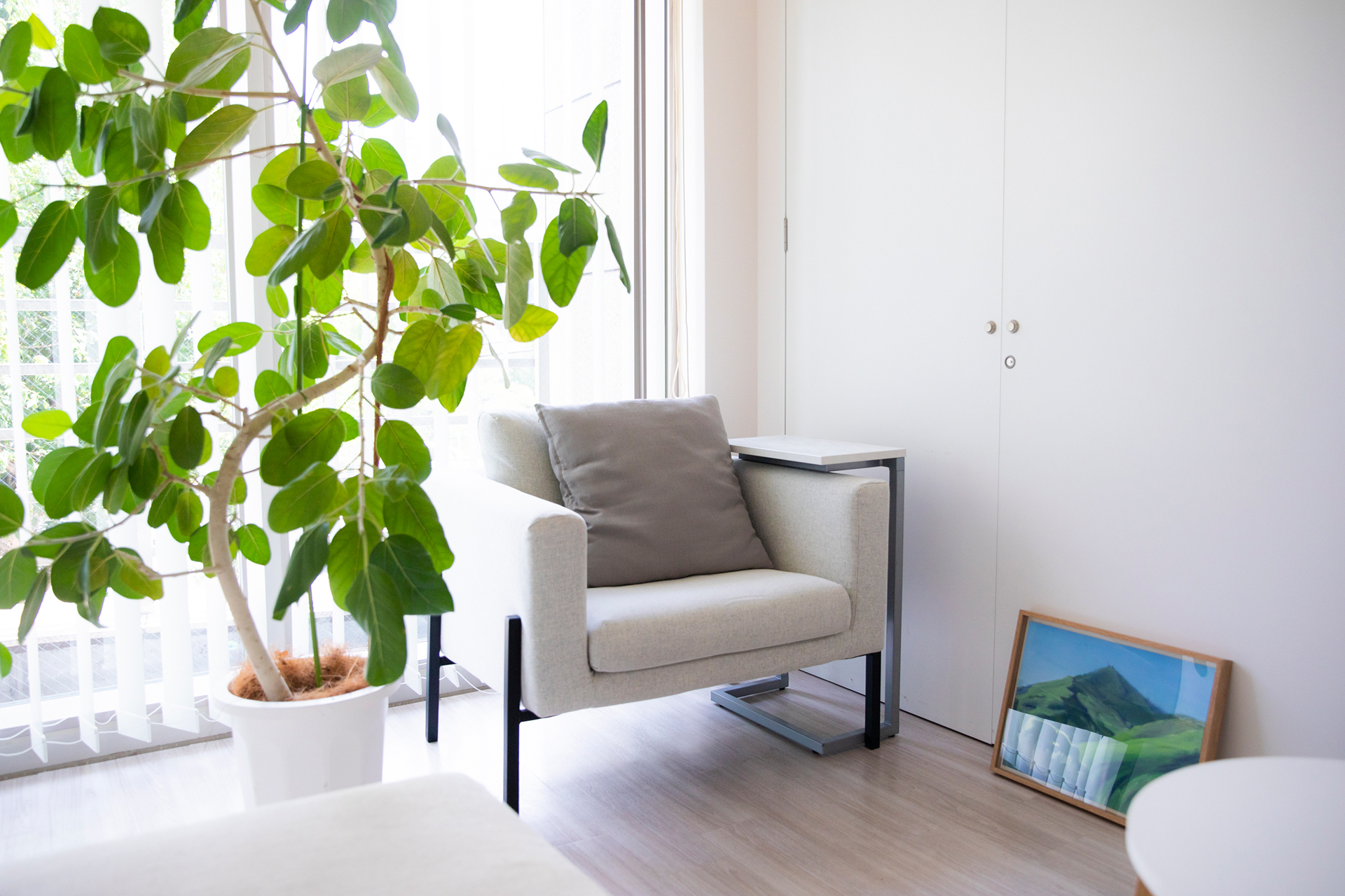 ゆったり落ち着けるソファ